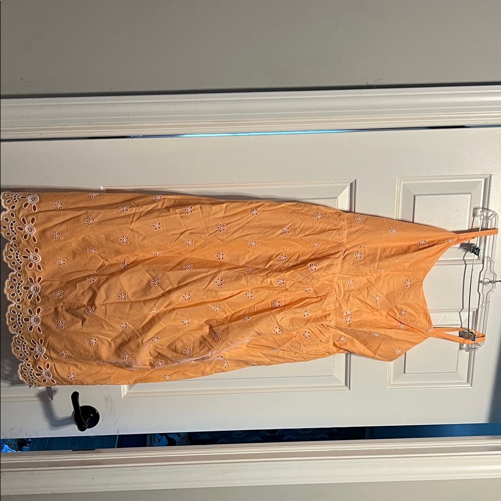 Women’s Peach Eyelet Sundress - Old Navy